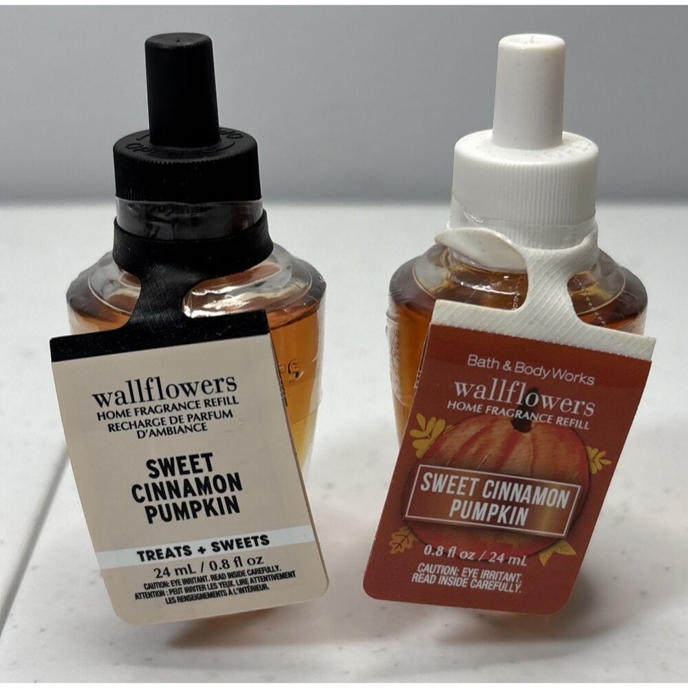 Bath and Body Works Sweet Cinnamon Pumpkin Wallflowers Refill Bulbs Lot of 2 NEW